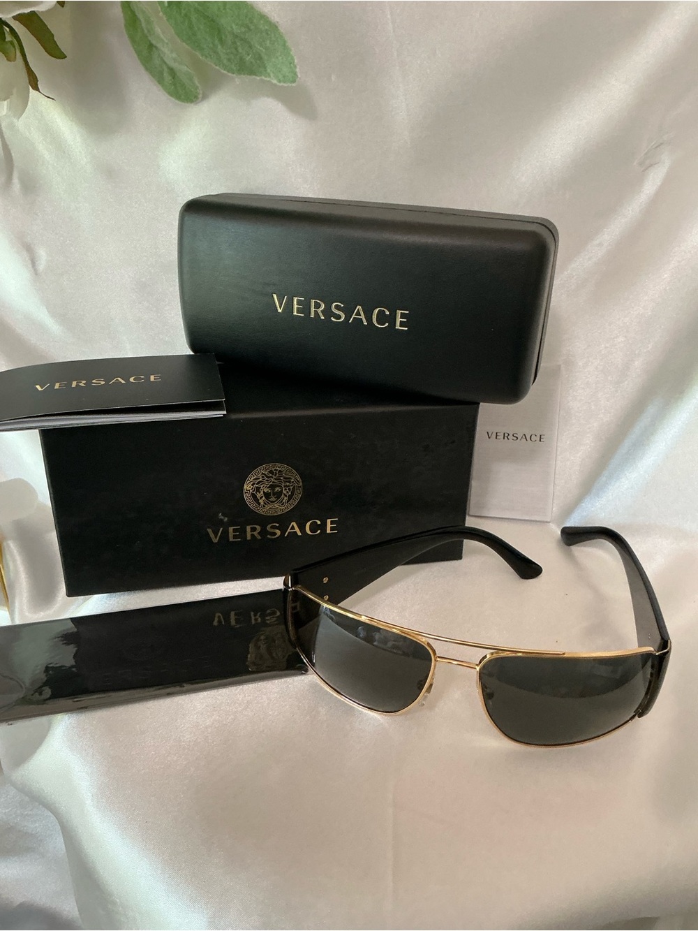 New In Box Versace MOD2163 1002/87 63 15 135 Brand New
